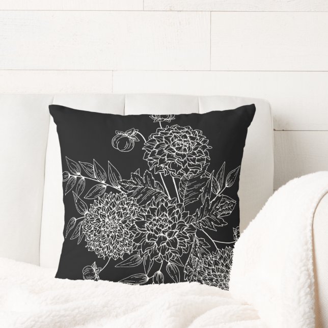 Ömtålig blomillustration kudde (Skapare uppladdad)