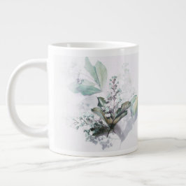 Ömtålig blomkrukka med vacker text  jumbo mugg