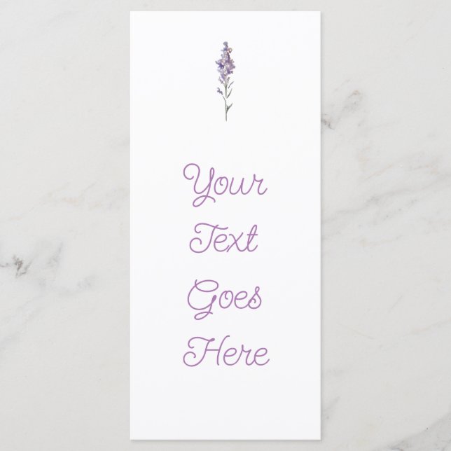 Ömtålig Blomma Meny (Framsida)