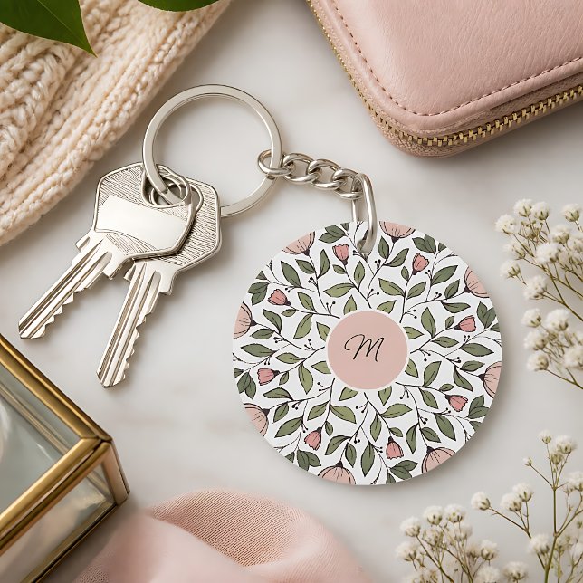 Ömtålig Blommig Anpassad Monogram  (Skapare uppladdad)