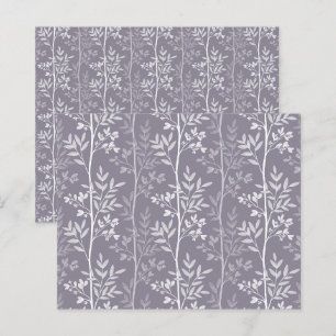 Ömtålig Blommig Ljuslila Scrapbookpapper