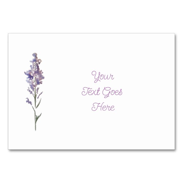 Ömtålig blommig sittplatsfördelning  bordsnummer (Framsidan)