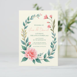 Ömtålig blomsterkrans inbjudan
