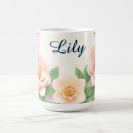 Ömtålig blomsterkrans kaffemugg