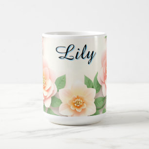 Ömtålig blomsterkrans kaffemugg