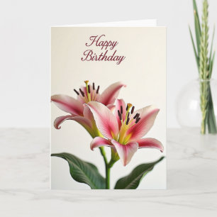 Ömtålig födelsedagskort med blomning kort