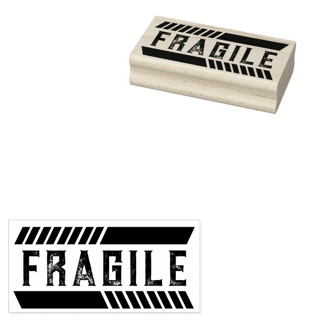 Ömtålig Hantera varsamt Gummistämpel Stämpel (Stämplad)