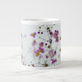 Ömtålig lila blomster botanisk jätte mugg jumbo mugg