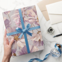 Ömtålig lila tusensköna kräm blomster mönster