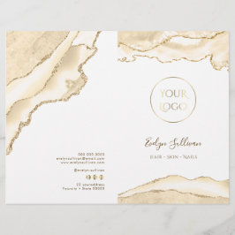 ömtålig Peach-agate-menybroschyr