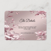 Ömtålig Rosa Blommig Ramdetalj