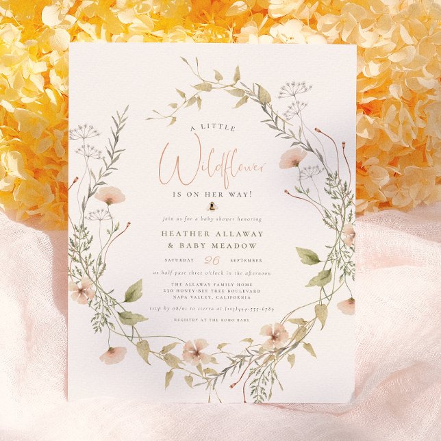 Ömtålig vildblomma & Boho-budget för baby shower (Skapare uppladdad)