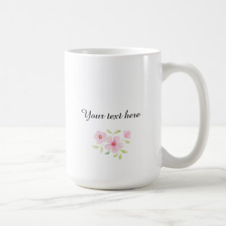 Ömtåliga akvarellvildblommor kaffemugg
