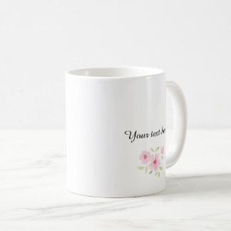 Ömtåliga akvarellvildblommor kaffemugg