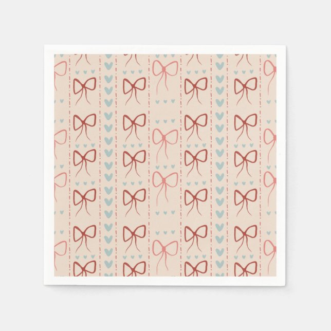 Ömtåliga slingor och hjärta servetter (Framsidan)