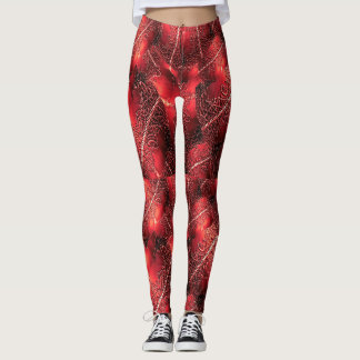 Ömtåligt Rött Leggings