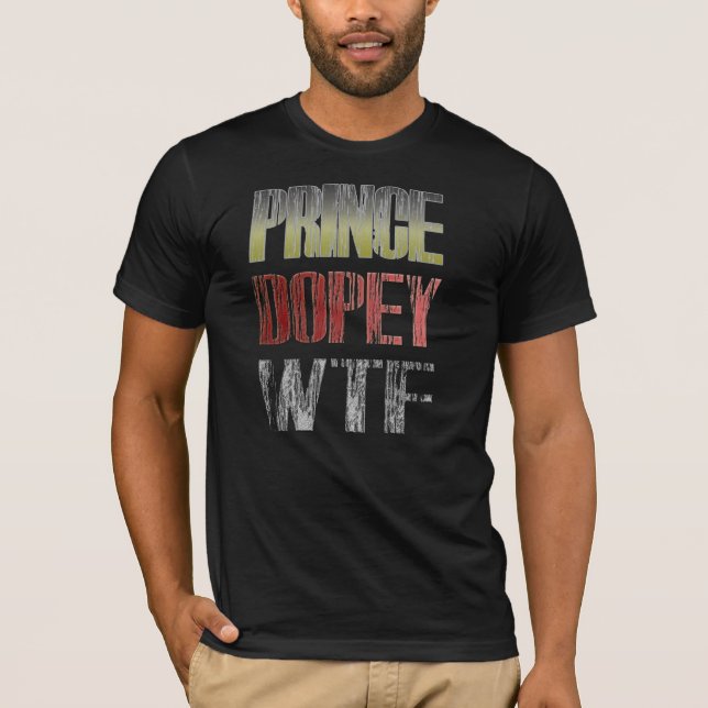 omtöcknad rolig hoodiedesign för prince t shirt (Framsida)