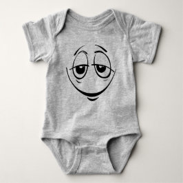Omtöcknad synad Emoticonbabydräkt Tee