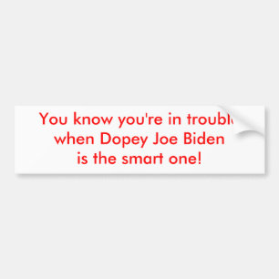 Omtöcknade Joe Biden är den smart Bildekal