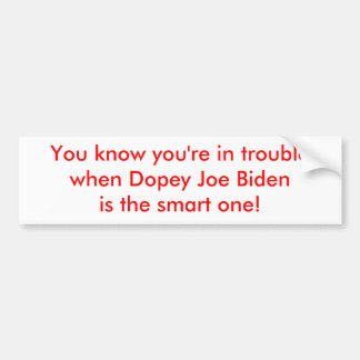 Omtöcknade Joe Biden är den smart Bildekal