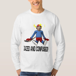 Omtumlat och förvirrat t shirt