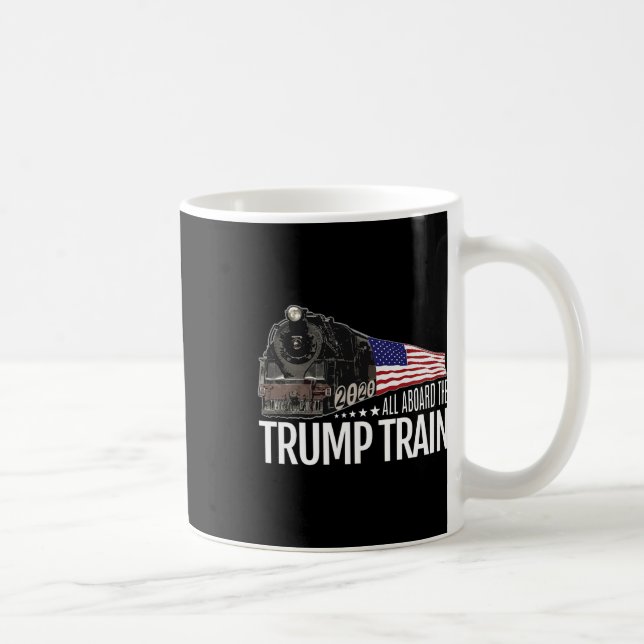 Omval av den amerikanska Flagga Tåg 2020 Kaffemugg (Höger)