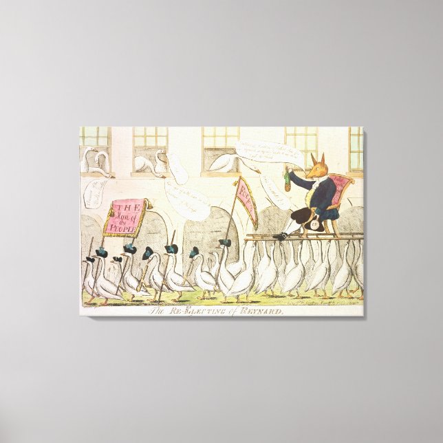 Omval av Reynard eller Fox Canvastryck (Framsida)