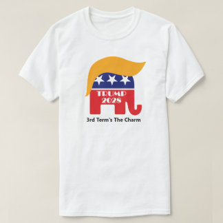 Omval President Trump 2028 3:e mandatets charm T Shirt