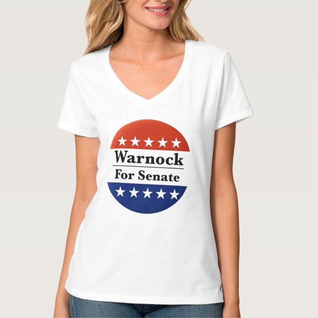 Omval Raphael Warnock till USA:s senat 2022 T Shirt (Framsida)