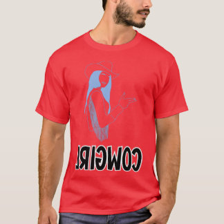 Omvänd Cowgirl Classic TShirt T Shirt