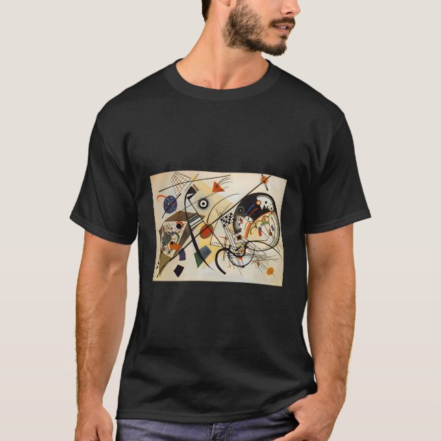 Omvänd linje efter Wassily Kandinsky T Shirt (Framsida)