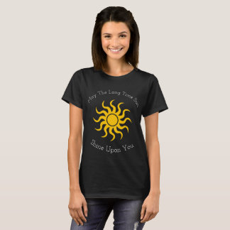 Omvänd maj lång tidsolsken på Du-Mörk Tee Shirt