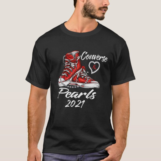 Omvänd och pärlskimrande USA VP 2021 inspirerad T Shirt (Framsida)