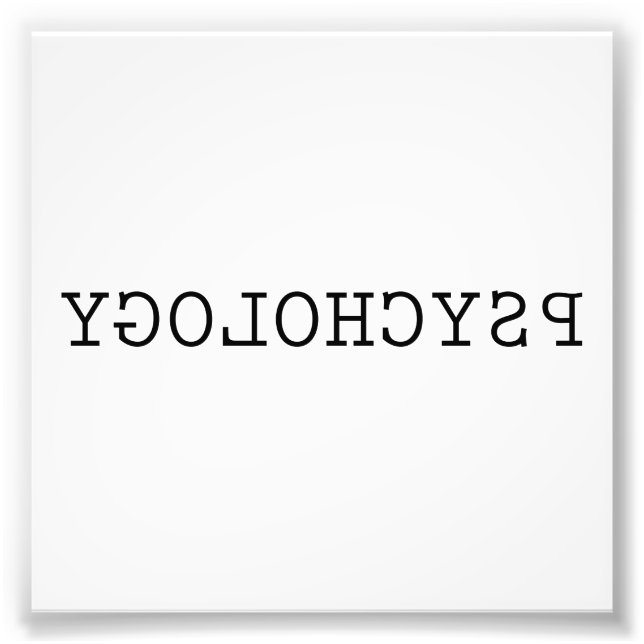 Omvänd psykologi fototryck (Framsidan)