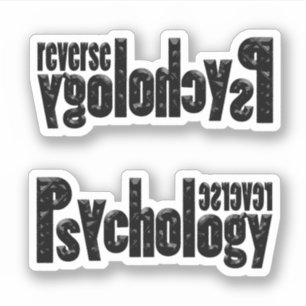Omvänd Psykologi Klistermärken