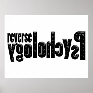 Omvänd psykologi poster