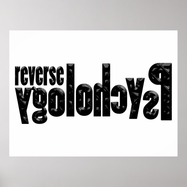 Omvänd psykologi poster (Framsidan)