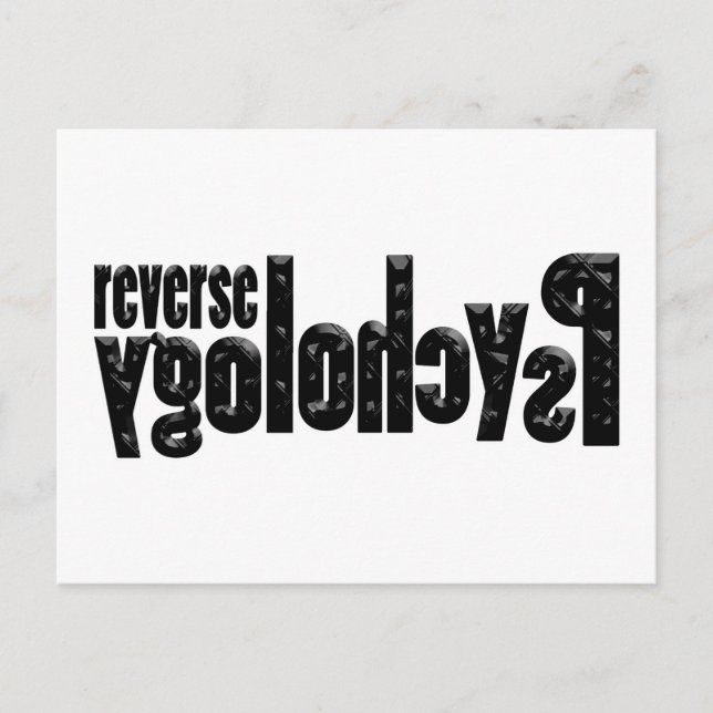 Omvänd psykologi vykort (Framsida)