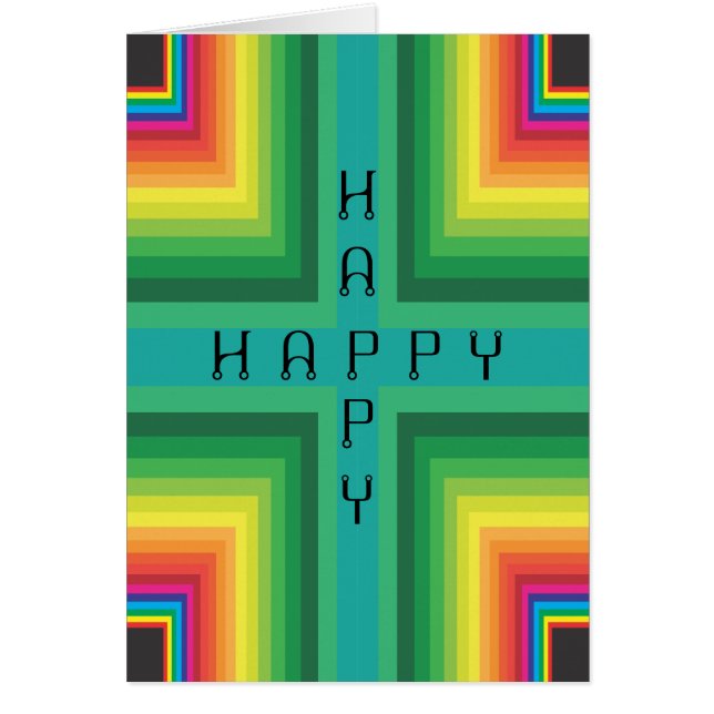 omvänd ram hälsningskort (Framsidan)