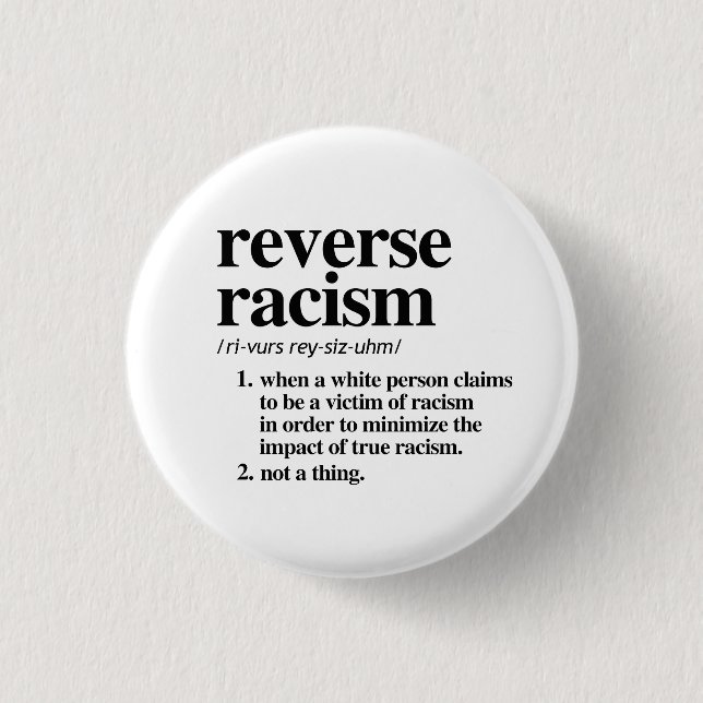 Omvänd rasism definition knapp (Framsida)