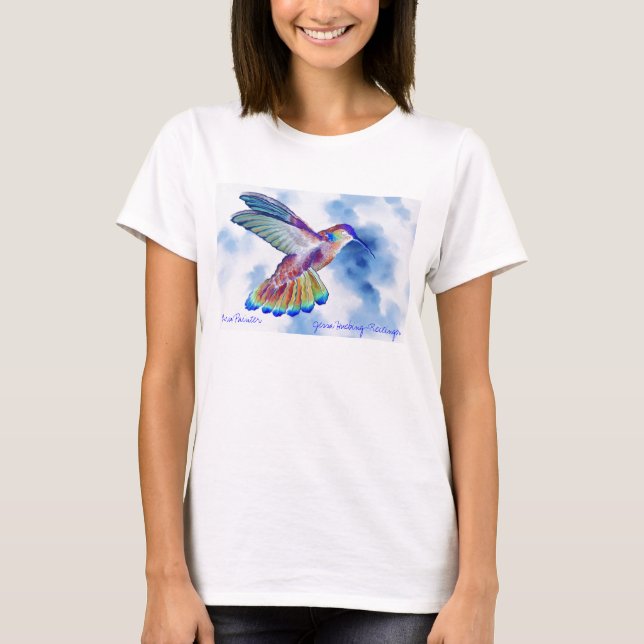 Omvänd T-tröja för Hummingbird T-shirt (Framsida)