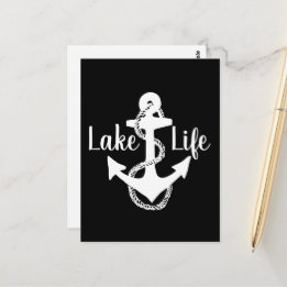 Omvänd tvåsidig sjöfartslängd SJÖ Life + ANCHOR | Vykort
