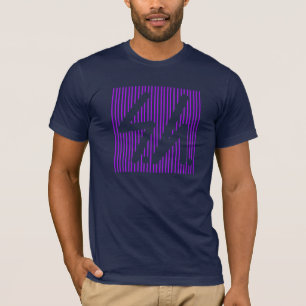 Omvända lilor för Saluki grå färglogotyp T Shirt