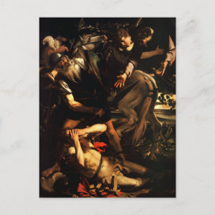 Omvändelsen av Paulus av Caravaggio vykort
