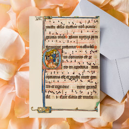 Omvändelsen av Paulus Medeltida Manuskript Vykort