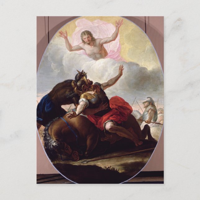 Omvändelsen av Paulus Vykort (Framsida)