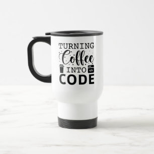 Omvandla kaffe till kod resemugg