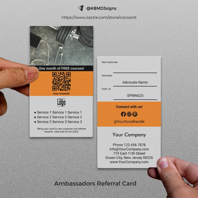 Omvandla Loyal-kunder till ambassadörer Rabattkort (Turn Loyal Customers into Ambassadors Referral Card)