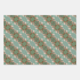 Omvandla Papper uppsättning med 3 lakan Gingko löv