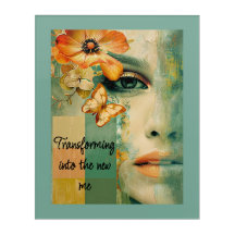 Omvandla till New Me Acrylic Wall Art